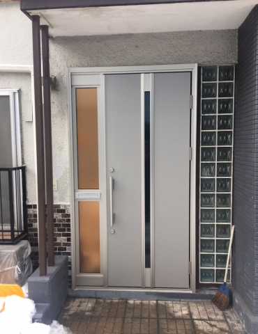 ドアリモで高断熱ドアにお取替え「玄関が寒い･･･」を解消しました！　札幌市Ｋ様邸
